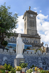 Virgin Mary Statue  near Nha Trang Cathedral. Vietnam