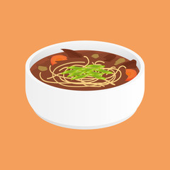 Udon noodle soup