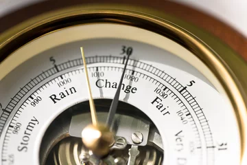 Crédence de cuisine en verre imprimé Orage Barometer Change