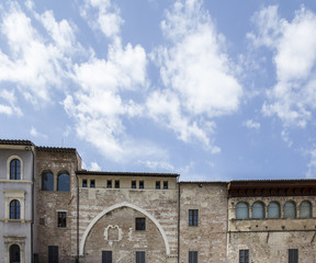 Medieval architecture and nature in Umbria region, Italy