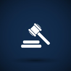 icon gray background gavel law legal hammer