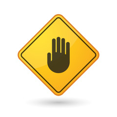 Obraz premium Awareness sign with a hand