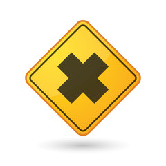 Fototapeta premium Awareness sign with an irritating substance sign