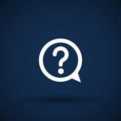 Image question mark icon solution symbol business