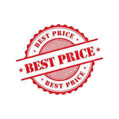 Best price grunge retro red isolated stamp