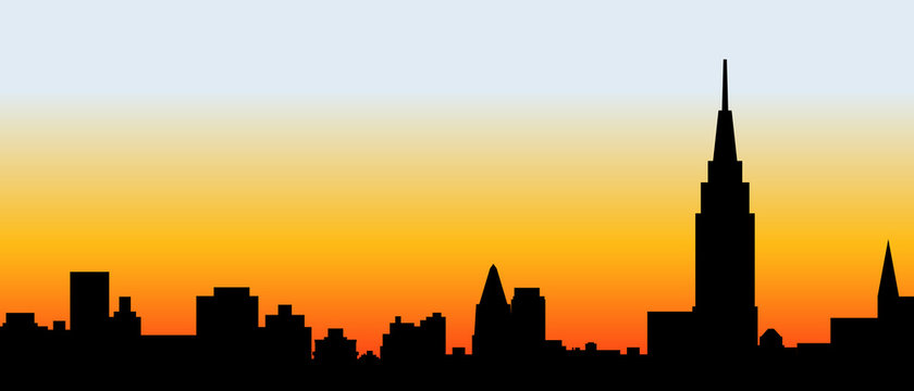 City skyline vector illustration.