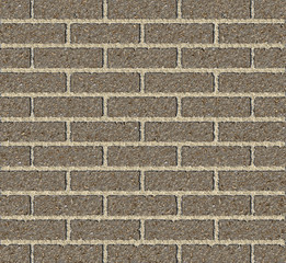 A fancy brick wall with metallic textured bricks in close up