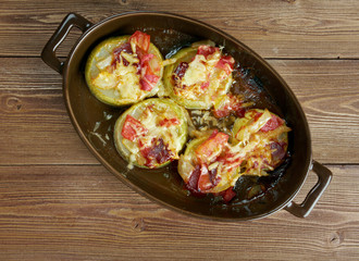 Turkish dish of zucchini