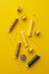 Fototapeta premium Colorful thread spools
