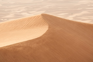 Sand dunes in Dubai desert