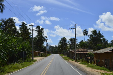 Estrada no interior de Maceió