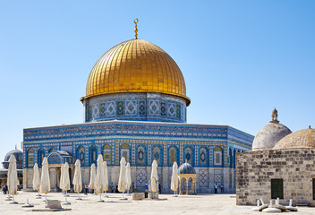 Naklejka premium Dome of the Rock mosque in Jerusalem
