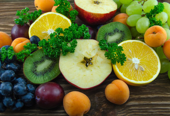 Fruits on the dining table
