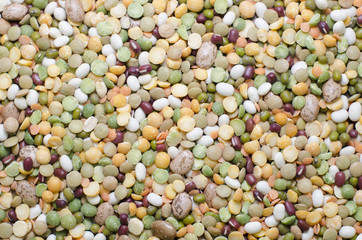 Abstract background from beans
