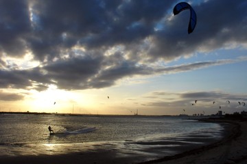 kitesurfing