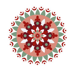 Islamic circular pattern.