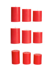 A selection of red candles