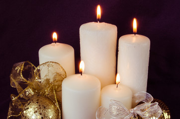 Fototapeta na wymiar burning candles