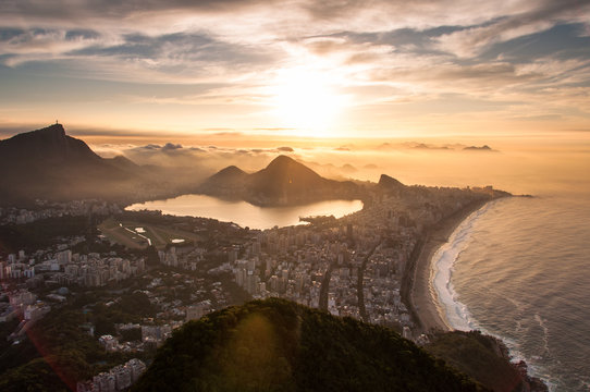 Beautiful Sunrise in Rio de Janeiro
