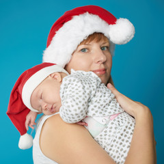 young mother with her sweet baby