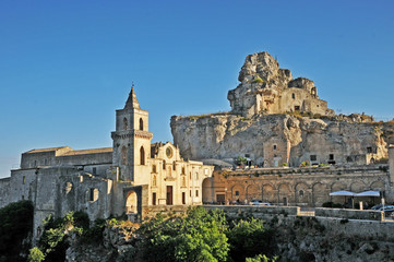 Matera il Sasso Caveoso chiesa di San Pietro - Basilicata