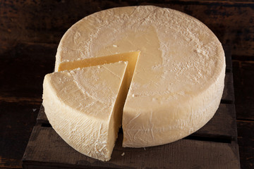 Large Organic White Cheese Wheel © Brent Hofacker