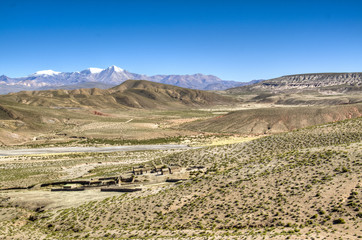Small town in the valley near Tupiza, Bolivia

