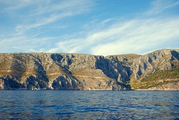 Fototapeta na wymiar Coast of Hvar island in Croatia