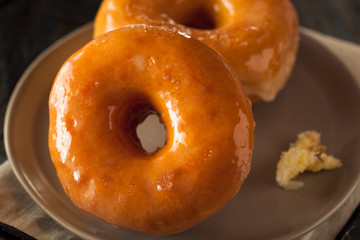 Homemade Round Glazed Donuts