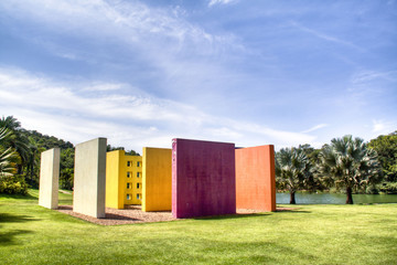Colourful structure at Inhotim, Minas Gerais, Brazil
