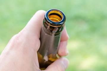 Ein Bier mit Freunden
