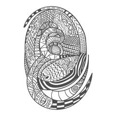 Drawing decorative Snake Pattern