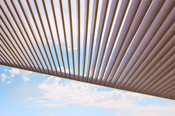 canopy from wooden levels