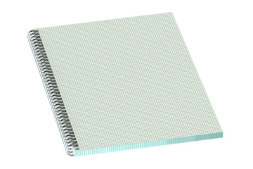 notepad with sheets in a cage