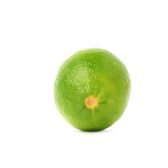 Lime fruit isolated over the white background