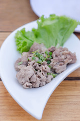 Blanched beef