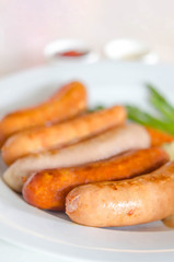 mixed  sausage  on dish