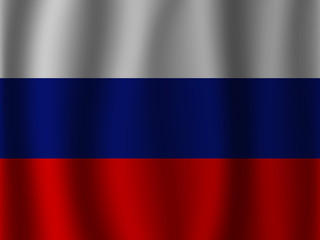 Russian waving flag