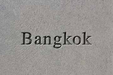 Engraved City Bangkok