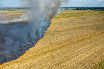 Fire on the field