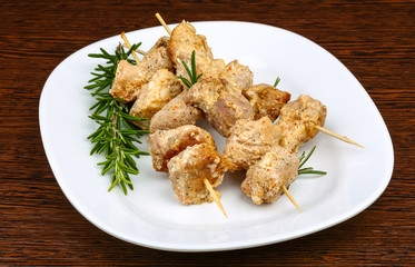Chicken skewers