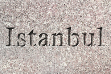 Engraved City Istanbul