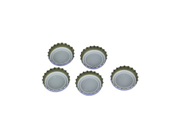 Cap beer Isolated on white