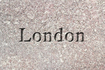 Engraved City London