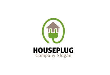House Plug Logo template