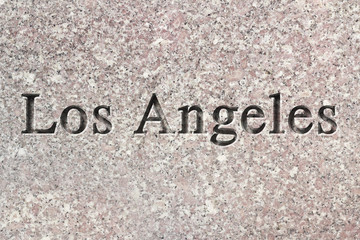 Engraved City Los Angeles