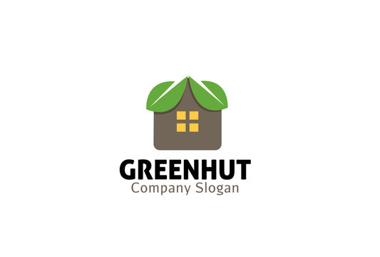  Green Hut Logo template