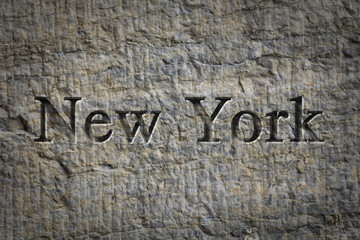 Fototapeta premium Engraved City New York