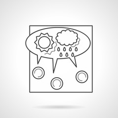 Crowdsourcing line vector icon