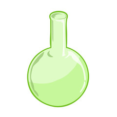 Test tube isolated illustration
